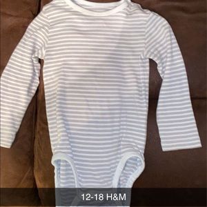 Striped H&M onesie gender neutral